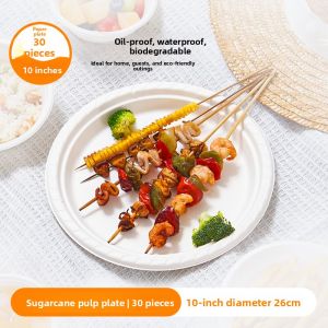 TEMEIJU | Disposable Degradable Microwave-safe Dinnerware Set