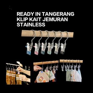 REJEKI 9393 - NEW KLIP KAIT JEMURAN BAJU / CELANA / KAOS KAKI / PERALATAN DAPUR SERBAGUNA