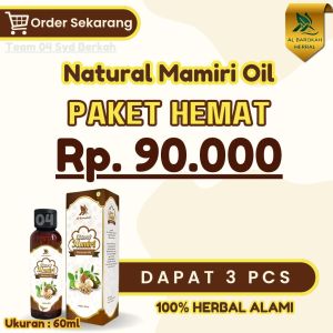 Minyak kemiri Natural Mamiri Oil Penumbuh Rambut free gift