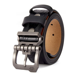 2023 New Vintage Mens Belt Luxury Designer Spilt Genuine Leather Belts Pin Buckle Waist Strap for Males Jeans Free Shipping