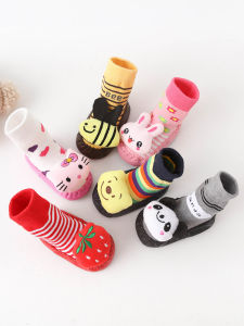 Thickened Pure Cotton Baby Floor Socks Anti-slip Integrated Infant Shoes Socks Children Socks Soft Bottom Learning to Walk Socks