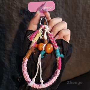 ZHENGEGE | New Traditional Gourd Pendant Short Handmade Wrist Lanyard
