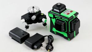 Cross Laser Level 12 Lines Hijau Self Siku Meteran Waterpass 3D-12