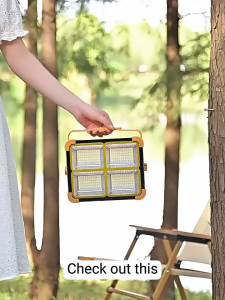 Solar light outdoor waterproof 8000W Portable Solar Lights Magnetically Absorbed Indoor Type-C Fast Charge Home Emergency Camping Lighting for Construction Sites