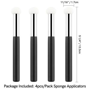 4Pcs/set Mini Paper Pouncers Soft Ink Sponge Applicators For DIY Scrapbooking Direct Inking On Intricate Crafts Projects Easily