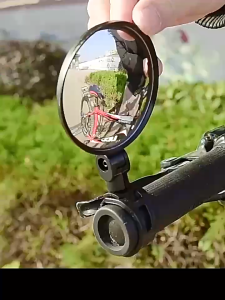 2Pcs bicycle rearview mirror 360-degree rotating auxiliary convex mirror handlebar installation motorcycle rearview mirror
