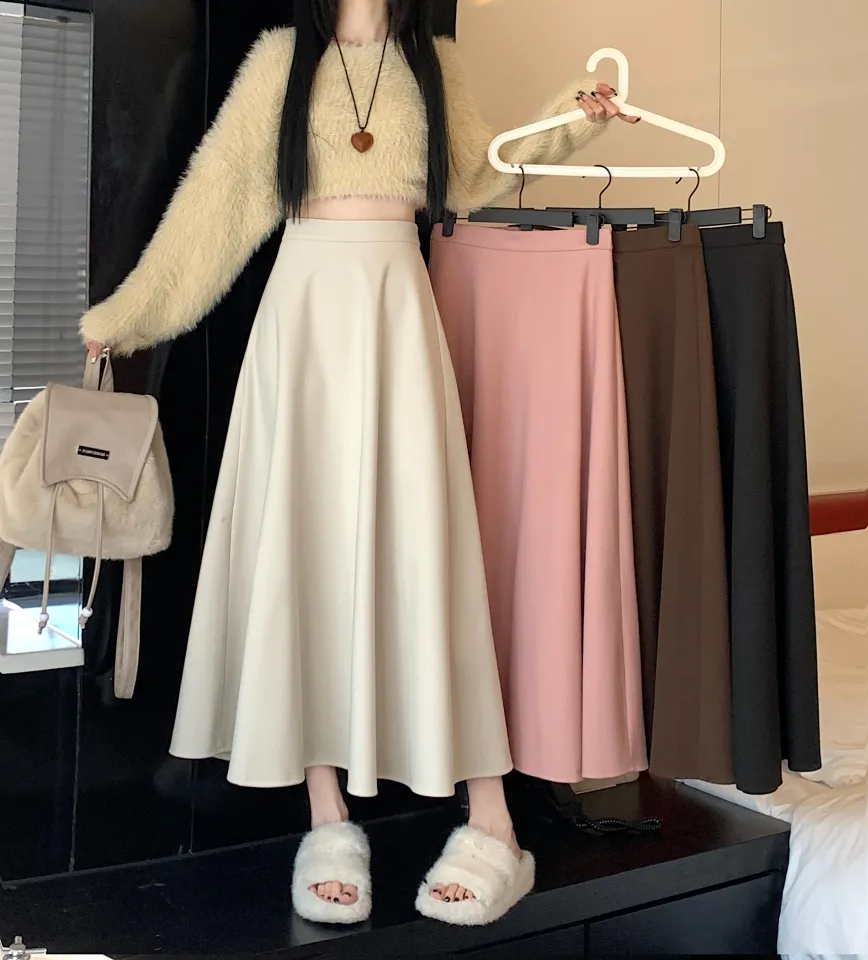 Chân Váy Nhung Vàng Thu Đông Cho Nữ Váy Dài 2023 Eo Cao Mới Mỏng a Váy Xòe  Dáng Dài Váy Dày | Lazada.vn