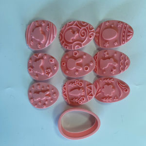 Easter Pressable Cookie Cutters 8 Pack 9 Pack DIY Embossed Baking Molds for Homemade Easter Cookies Pastry Baking Supplies