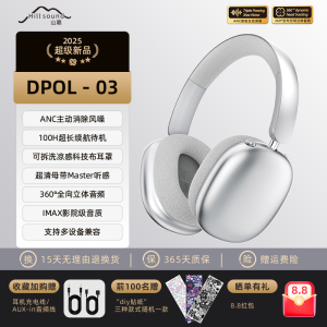 Hill Sound DPOL-03 Overhead Wireless Bluetooth Headphones Noise Reduction Gaming Computer Mac Compatible Dual Ear Use