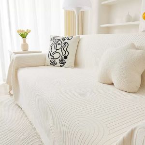 Phẳng sang trọng Chenille Bọc ghế sofa chăn sofa chống xước sofa ném bìa chống trượt chăn sofa được bảo vệ toàn diện