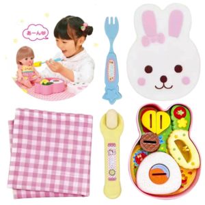 New Rabbit Bento Food Feeding Toy Pudding Feeding Toys Early Education Playing Houses Toys for Children Role Play Kids Gifts