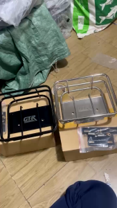 Rổ inox đa năng GTR xe Dream hoặc Future 125 và Scoopy ver2