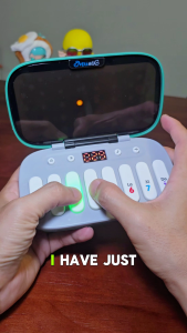 OSSDE Music Rhythm Piano Game Console Handheld Reaction Speed Toy Electronic Rhythm Challenge