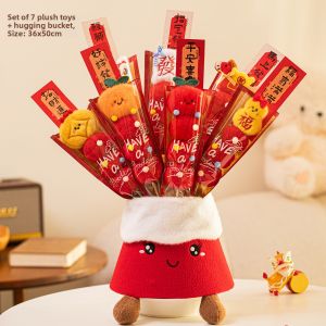AIXIAOXIQING | Photo Prop Auspicious Decorative Small Gift Plush Candied Haws Doll