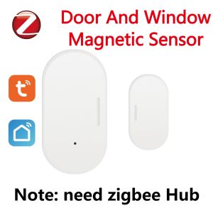 Tuya ZigBee Door Window Sensor Detector Smart Life App Security Protection Alarm System With Alexa Google Home Smart Assistant
