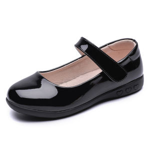 Bizot Cô Gái da sang trọng Giày Công Chúa Ngọt Ngào tiệc cưới Đen Trở Lại ĐẦM ĐI HỌC Flats 26-40