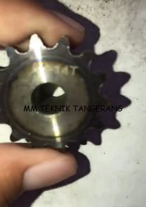 Sprocket RS 25 x 14 T Gear Rantai Single Gir gigi Z 14T RS25 -1 25Z14 25X14T 25-1 tipe B