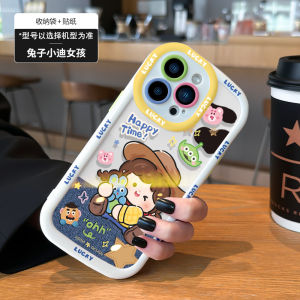 Rabbit Little Di Girls Phone Case Full Cover Transparent Creative Anti-Fall  15Promax IP13 Personalized 12Promax IP14 pro