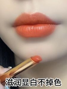 ลิปสติกเนื้อแมทต์ไม่ซีดจาง ไม่เลอะเทอะ ติดทนนาน ป้องกันน้ำ สีสันสดใส ลิปสติกเนื้อแมทต์สีน้ำส้มสายชูและสีซีอิ้ง