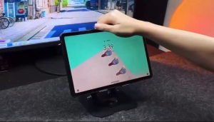 The 360° rotatable base adjustable tablet stand and foldable portable phone and tablet stand