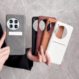 Frosted Sheepskin Insert Card Half Bumper Phone Case For OnePlus 1+ 15 13 12 11 R Ace 6 5 Pro Heat Dissipation Shockproof Cover