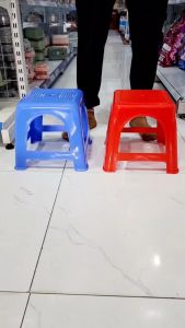 Ghế đẩu vuông thấp lỗ nhựa VIỆT NHẬT / GIA LONG - 2 loại dày mỏng - Ghế quán ăn vặt trà sữa 2115/6