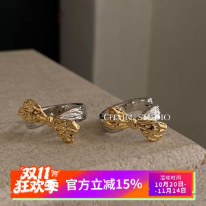 Elegant French Gentle Butterfly Knot Ear Cuffs Luxury Sensation Hoops Womens Fashion Jewelry Ear Rings Geometric Pattern