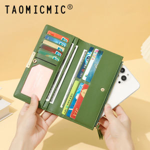 Elegant Long Ladies Wallet Multi-Functional Large Capacity Card Holder Slim Zipper Clutch Business Style Fashion Accessory