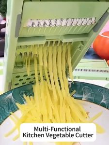【COD】304 Vegetable Cutter 6 in 1 stainless steel blade Mandoline Slicer onion slicer pemarut serbaguna Slicer Cutter Easy to clean anti-fungal vegetable slicer 切菜神器
