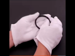 12PCS White Soft Cotton Work Gloves/High Elasticity Protective Glove/Jewelry Coin Inspection Gloves