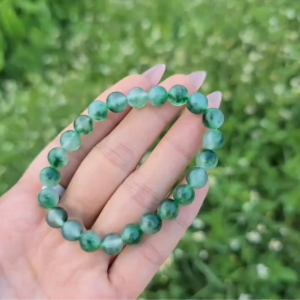 Q1956 Vòng Băng Ngọc Thủy Tảo 8li cho Mộc và Hoả - Phong Thuỷ TUDO