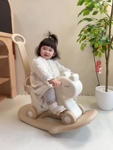 QIAOLEXIONG | Dual-Use Rocking Horse Toy For Babies Anti-Fall