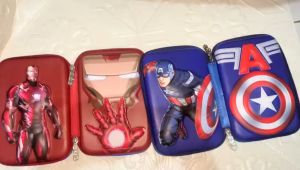 Smiggle kotak Tempat Pensil S2 Anak Batman ironman spiderman Capn Amerika Hardcase