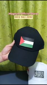 Topi PALESTINA TAUHID Bendera Tactical BONUS FREE 3 Emblem Patch Prepet Velkro Army PDL