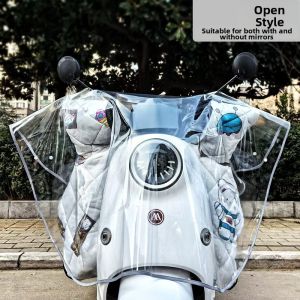 XUANDOYAN | All Seasons Waterproof Electric Scooter Raincoat Large Clear Head Panel