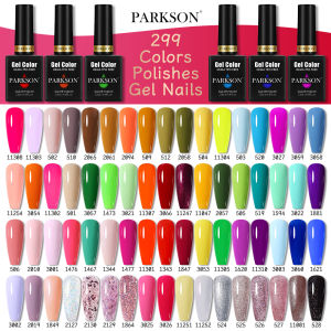 Parkson 12ml UV Gel Nail Polishes Pink Wine Red Colour Semi Permanent Hybrydowe Nails Art Gel Soak Off LED Base Top Coat Lakiery