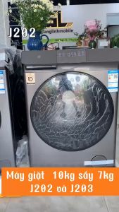Máy giặt sấy Xiaomi Mijia MJ203 chính hãng (Giặt 10kg Sấy 7kg) – Cảm biến nước giặt thông minh khử trùng ion bạc