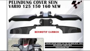 COVER PELINDUNG LAMPU SEIN VARIO 125 150 160 ABS CBS NEW TAHUN 2018 PROTECTOR LIGHT SIGNAL Motorcycle