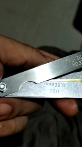 32pcs Stainless Steel Feeler Gauge 0.04mm-0.88mm Metric Thickness Gage Set For Gap Measurment Tool