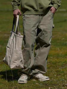 Broshood Bros Affd 24aw Japanese Loose Retro Washed Double Layer Workwear with Pocket Pants