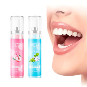 สเปรย์ลมหายใจสดชื่น 2 ชิ้น รสฮันนี่พีชมิ้นท์ สเปรย์ดูแลช่องปาก เหมาะสำหรับใช้หลังการมีเพศสัมพันธ์และพักในโรงแรม