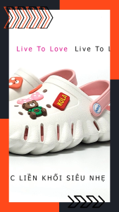 Dép Nữ Bít Mũi Đúc Liền Khối Siêu Nhẹ Hù Kiệt - Hàng Chính Hãng - H3169