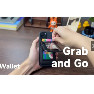 (SG) LionShield NFC Picture Magnetic Card Holder Wallet Snap Stand Art Ink Projection Wallet