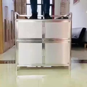 Multipurpose Kitchen Storage Organizers 1/2/3 Layers Aluminum Alloy Kitchen Dining Room Cabinet Storage