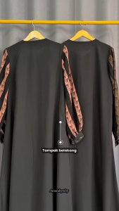 gamis modern gamis motif terbaru manik swarovsky simple elegant kekinian Nabila dress Amore by ruby