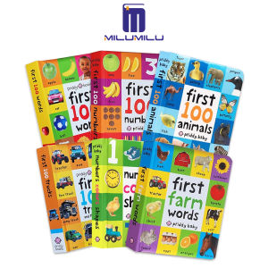 First 100 Words/Numbers/Colors/Trucks/Farm Words 6 books Board book by Priddy Roger Original English books