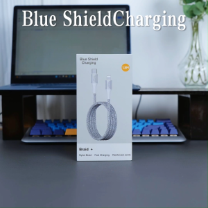 [BUY 1 GET 1 FREE] BlueShieldCharging 60W PD Type‑C to 8-Pin Super Fast Charging Braided Cable For i14 i13 and below