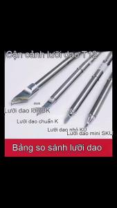 1PCS 15cm/5.9in T12-BK/SKU/C6/C8/C10/C15 Series Welding Iron Tips OLED&STC-LED T12 Soldering Station P9/M8/9501 Handle Rework