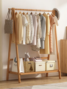 CHUJUN | ที่แขวนเสื้อไม้ตั้งพื้นสำหรับใช้ในบ้าน