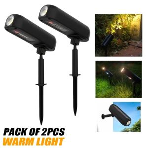 XIWANGFIRE | 1/2 Chiếc Đèn Sân Vườn Năng Lượng Mặt Trời Đèn LED Ngoài Trời Chống Nước Cho Cảnh Quan Con Đường Trang Trí Chạy Bằng Năng Lượng Mặt Trời Dưới Ánh Sáng Mặt Đất